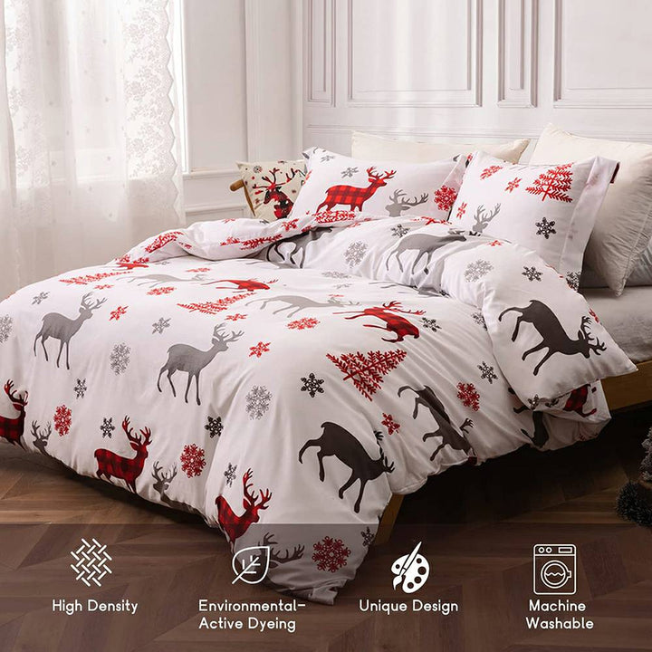 Christmas Bedding Set 3 PCS - Deer and Tree