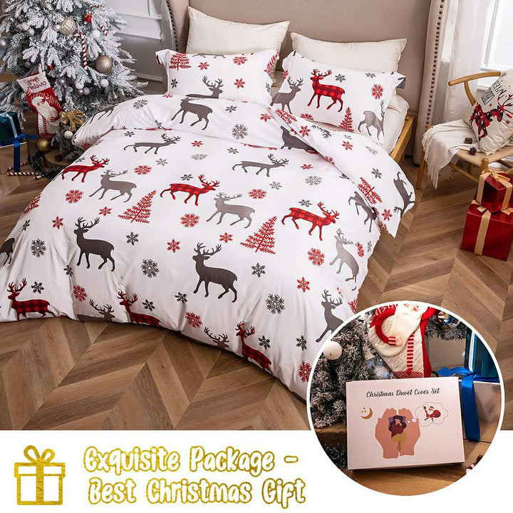 Christmas Bedding Set 3 PCS - Deer and Tree