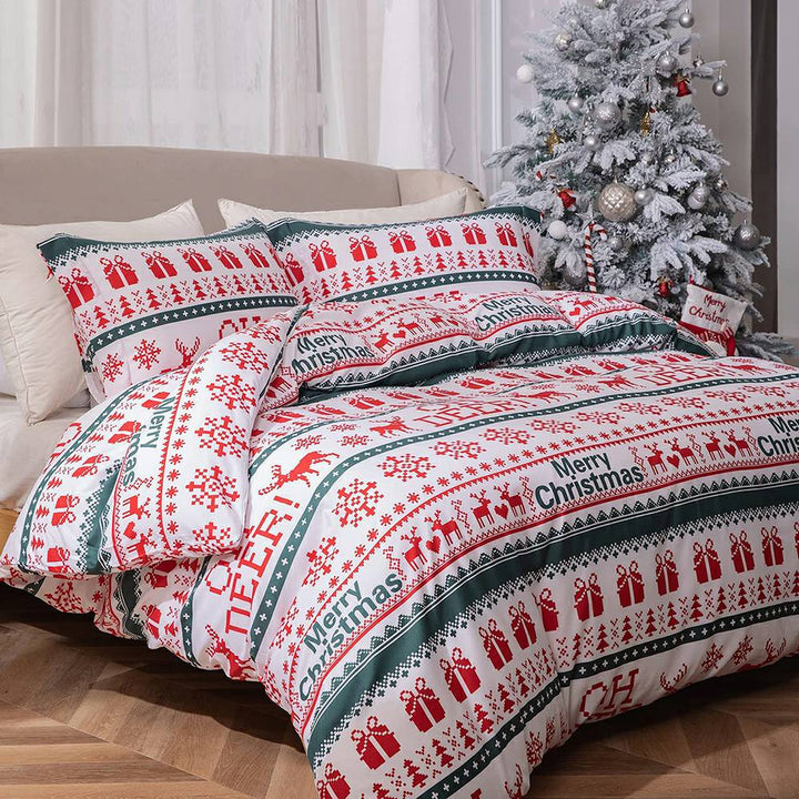 Christmas Bedding Set 3 PCS - Snowflake Deer