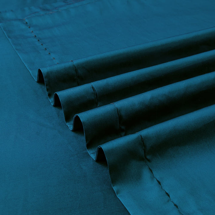 100% Long-Staple Cotton 3 PCS Duvet Cover Set - Moon Blue