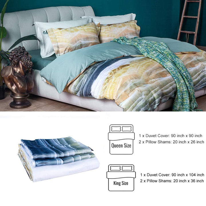 100% Long-Staple Cotton 3 PCS Duvet Cover Set - Autumn