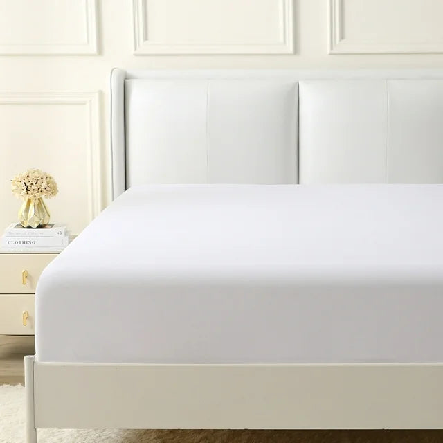 MILDLY Microfiber Fitted Bottom Sheet - White
