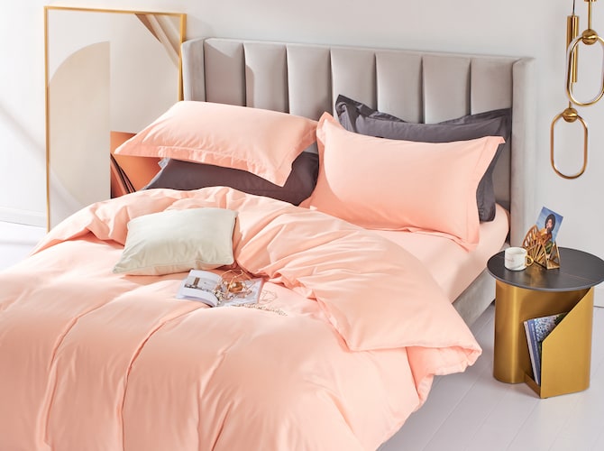Mildly Home Luxury Pink Duvet Cover Set