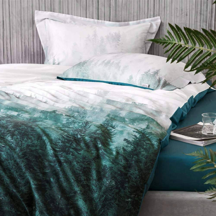 100% Long-Staple Cotton 3 PCS Duvet Cover Set - Forest UK