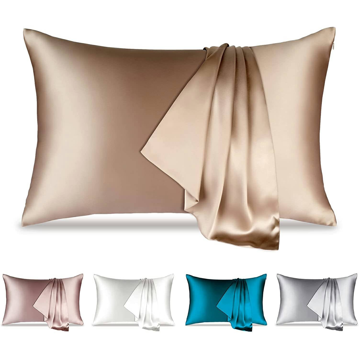 Silk Pillowcase Taupe Mildlyhome