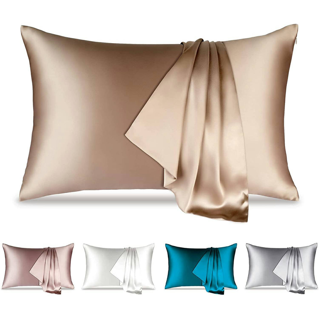 100% Pure Silk Pillowcase - Taupe