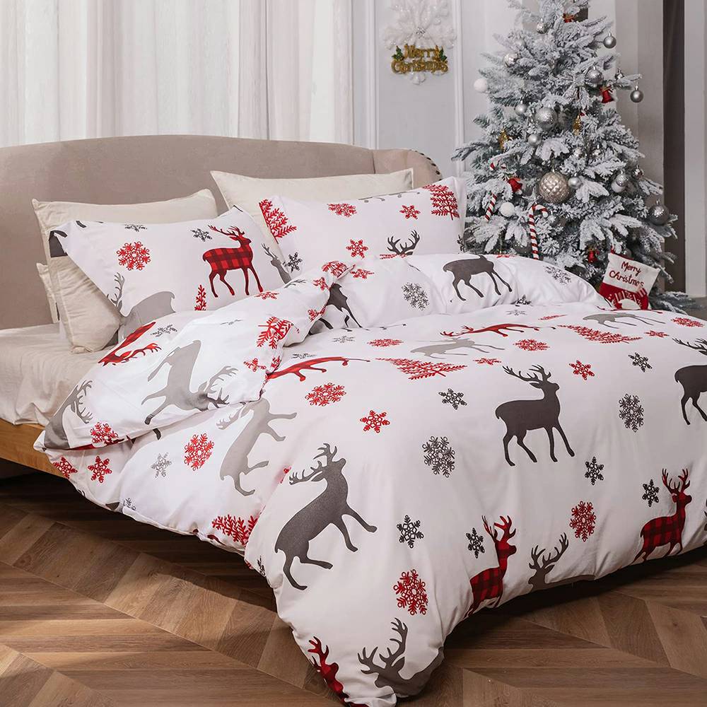 Christmas Bedding Set 3 PCS - Deer and Tree