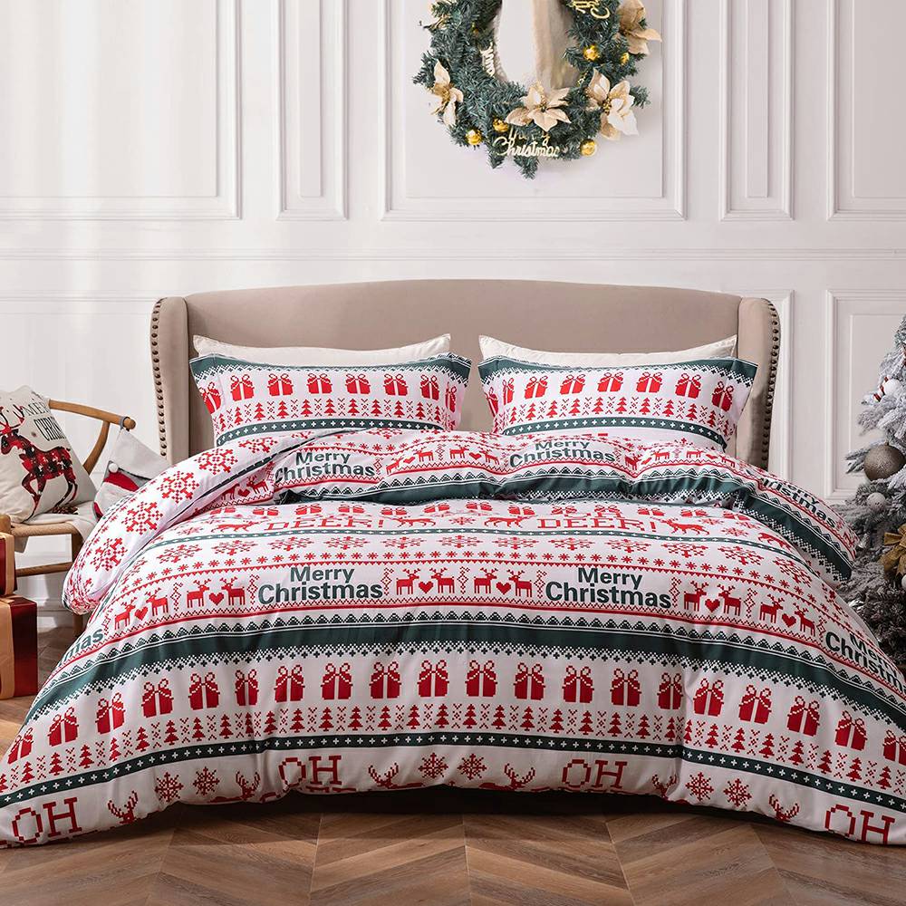 Christmas Bedding Set 3 PCS - Snowflake Deer