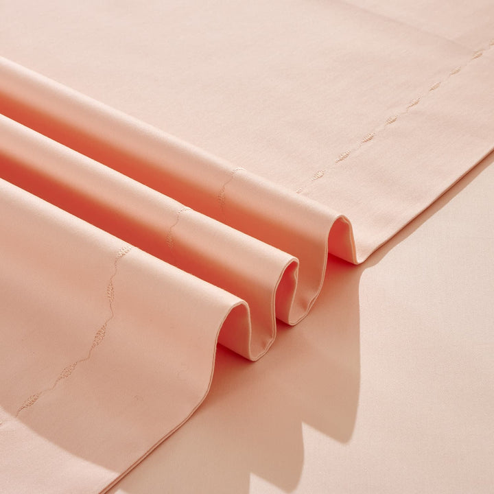 100% Egyptian Cotton 3 PCS Duvet Cover Set - Pale Pink